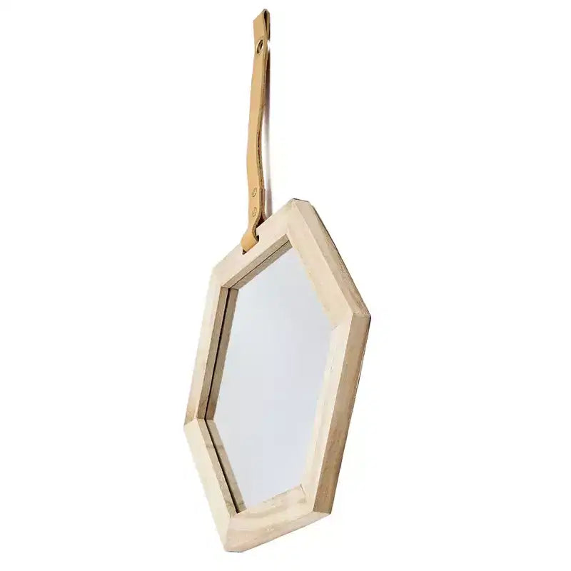 Hexagon Mirror, Decor Mirror for Living Room, Foyer, Entryway, Bedroom, 11x10