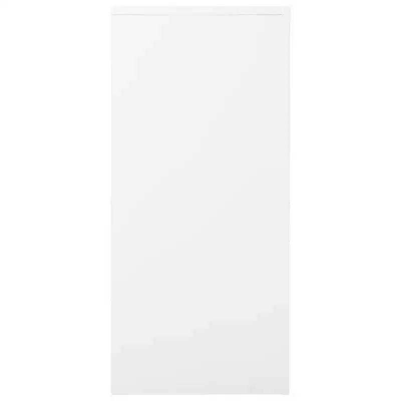 Sliding Door Cabinet White Steel Medium Locks