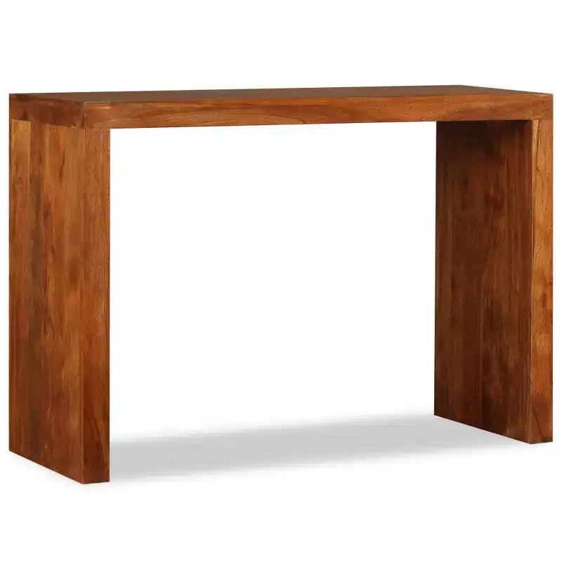 Console Table Solid Wood with Honey Finish 43.3x15.7x29.9