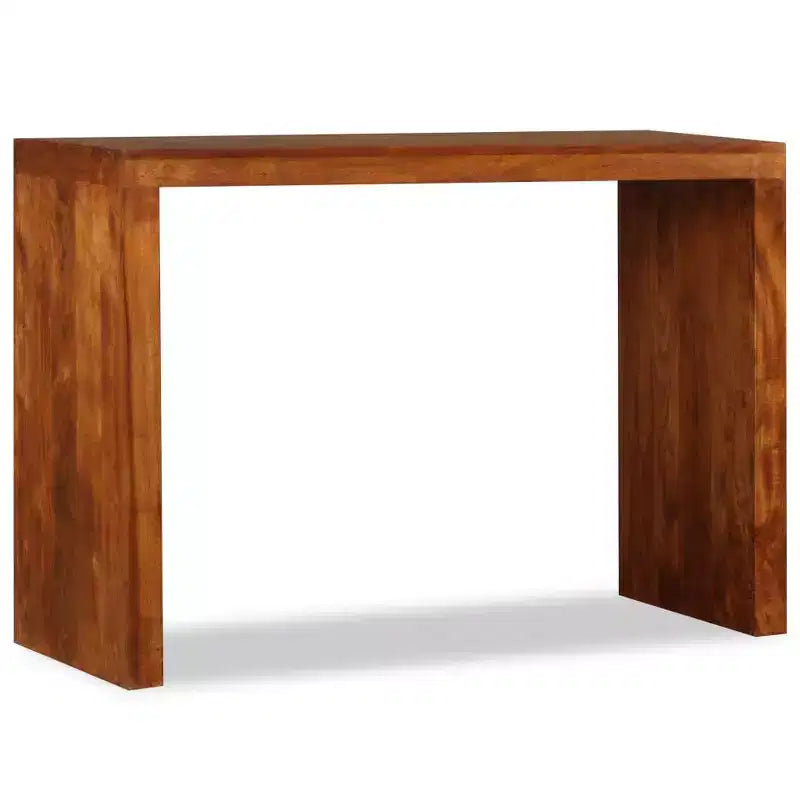 Console Table Solid Wood with Honey Finish 43.3x15.7x29.9