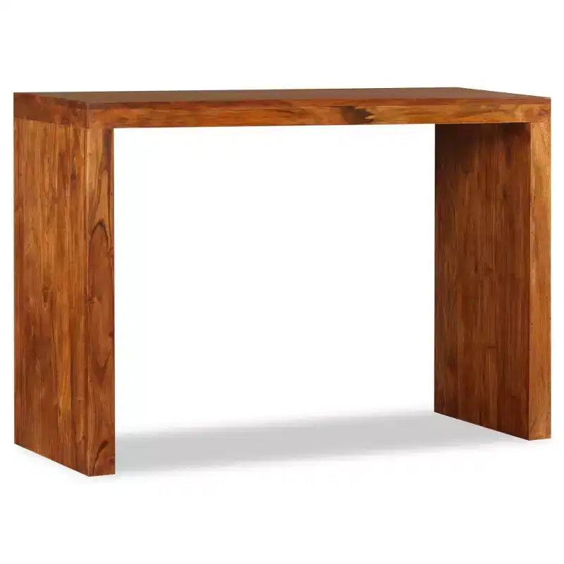Console Table Solid Wood with Honey Finish 43.3x15.7x29.9