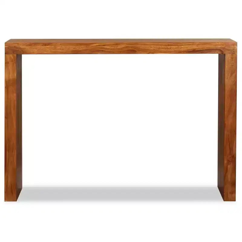Console Table Solid Wood with Honey Finish 43.3x15.7x29.9