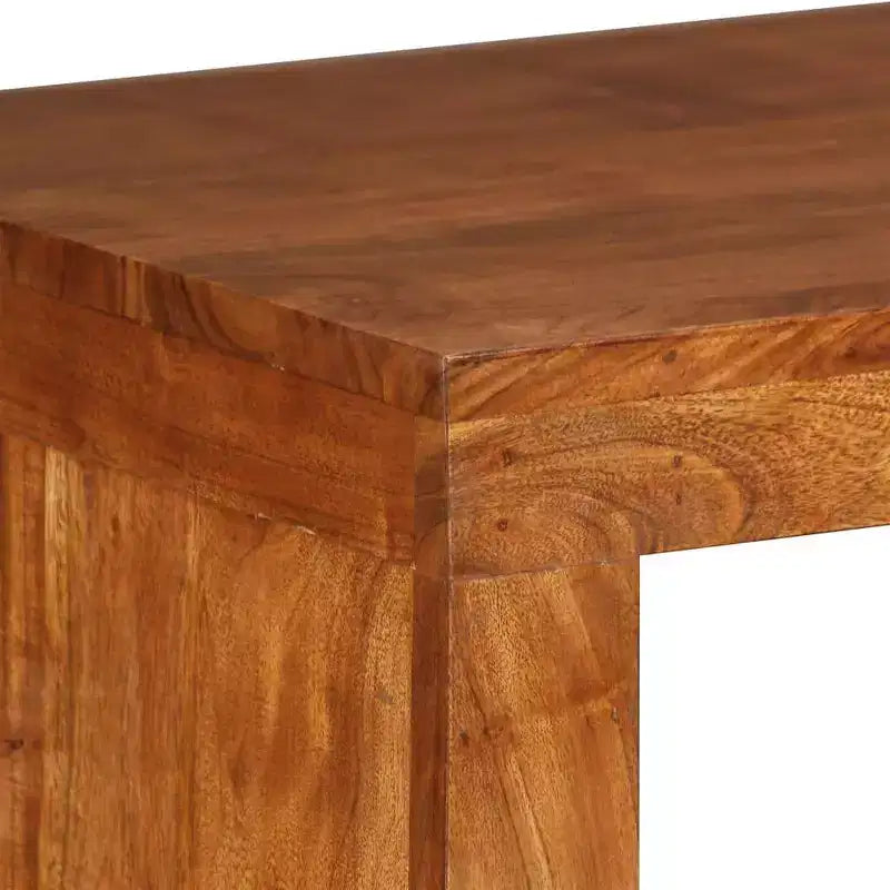 Console Table Solid Wood with Honey Finish 43.3x15.7x29.9