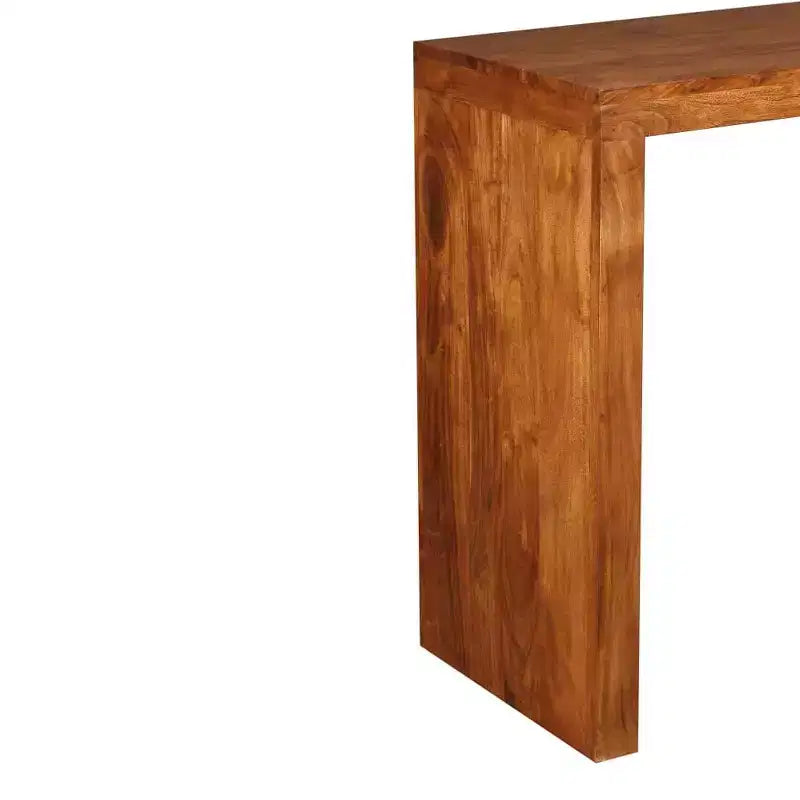 Console Table Solid Wood with Honey Finish 43.3x15.7x29.9