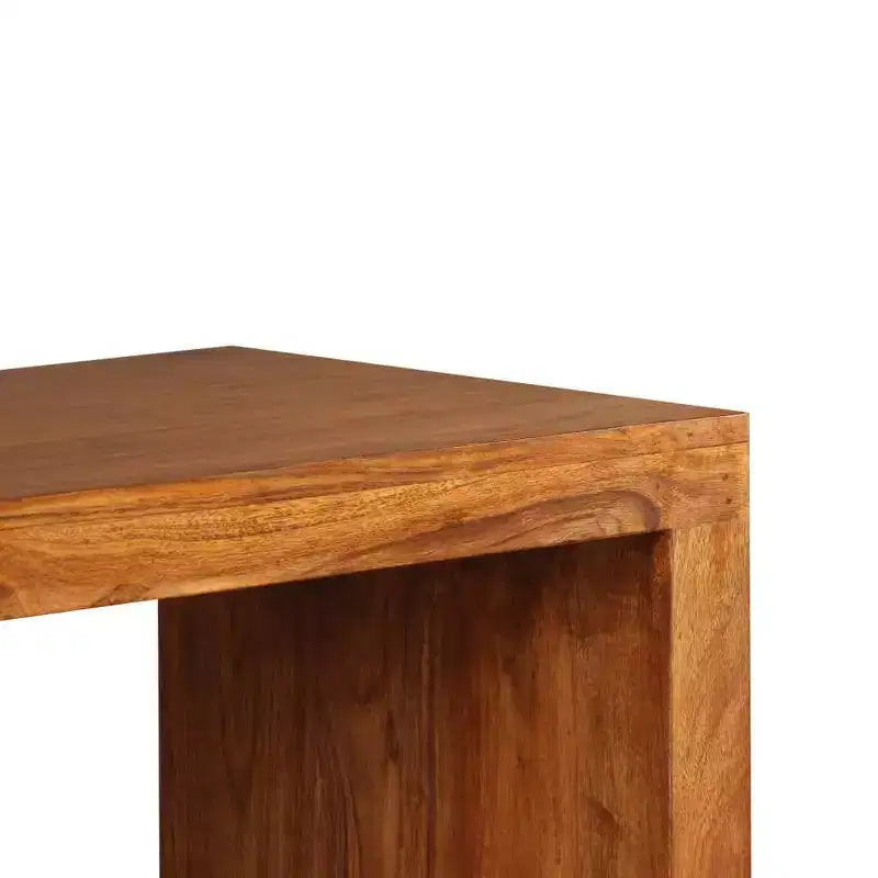 Console Table Solid Wood with Honey Finish 43.3x15.7x29.9
