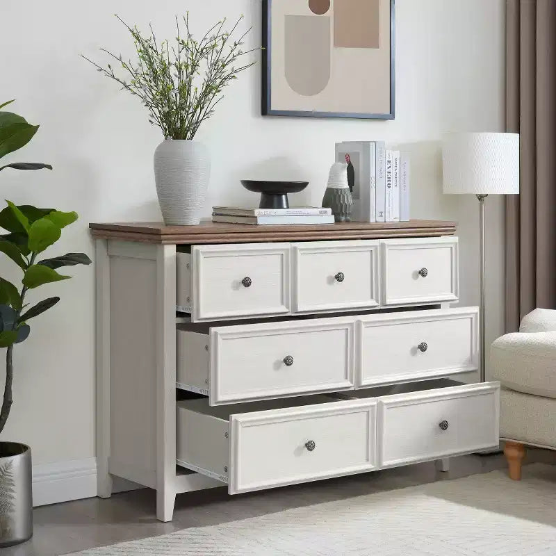 Modern 7-Drawer Chest Dresser, Closet Organizers for Bedroom, Living Room, or Entryway
