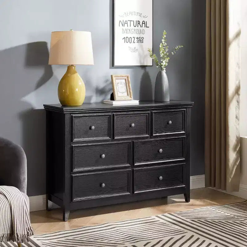 Commode de chambre à 7 tiroirs, Organisateur de placard pour chambre, salon ou entrée