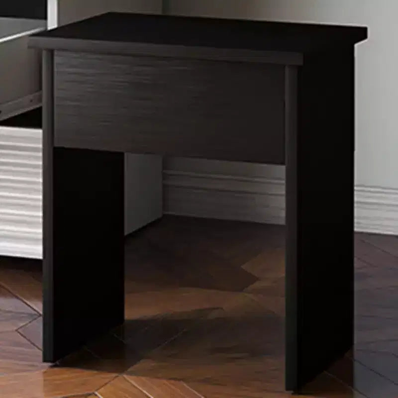 Makeup Vanity Desk with Mirror Lights Glass Tabletop Vanity Table Modern Makeup Desk with Drawers for Bedroom US Plug