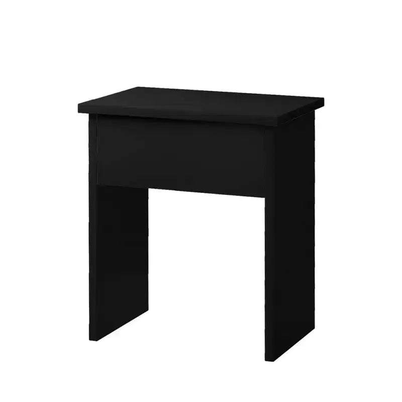 Makeup Vanity Desk with Mirror Lights Glass Tabletop Vanity Table Modern Makeup Desk with Drawers for Bedroom US Plug