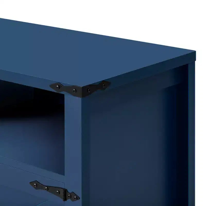 59 Modern 4-Door Sideboard Buffet Cabinet with Half-Open Storage, Adjustable Shelves, TV Stand, Living Room, Dining Room, Entryway