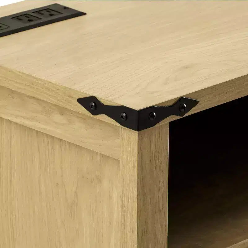 59 Modern 4-Door Sideboard Buffet Cabinet with Half-Open Storage, Adjustable Shelves, TV Stand, Living Room, Dining Room, Entryway