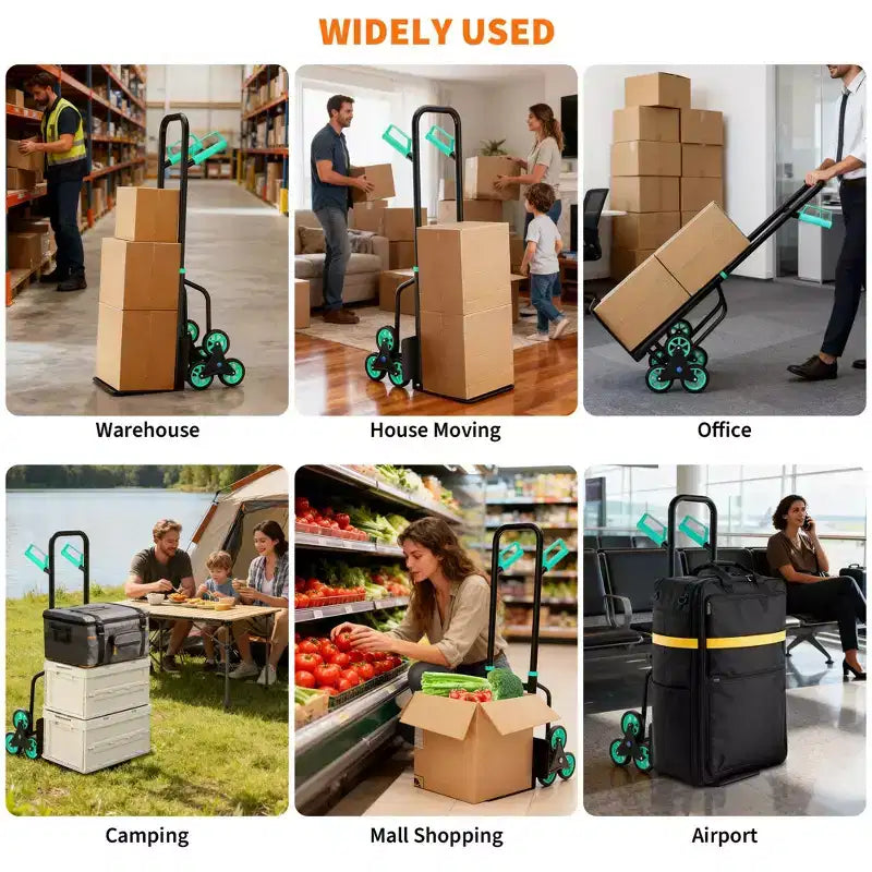 Dolly Cart, 440LB Heavy-Duty Stair Climbing Dolly Versatile Hand Truck for Home/Office/Warehouse Furniture/Box Moving