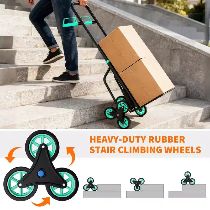 Dolly Cart, 440LB Heavy-Duty Stair Climbing Dolly Versatile Hand Truck for Home/Office/Warehouse Furniture/Box Moving