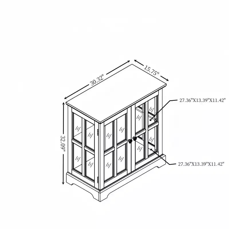 Display Cabinet with Glass Doors Lighted Accent Corner Curio Cabinet with Adjustable Shelves Glass Display Case with LED Light Strip