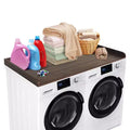 COZONY Washer Dryer Countertop, Utility Shelf w/ Edge Rails for Laundry Room Organization & Storage